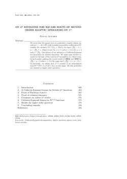 ON Lp ESTIMATES FOR SQUARE ROOTS OF SECOND ORDER