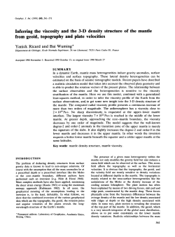 Inferring the viscosity and the 3-D density structure of the mantle