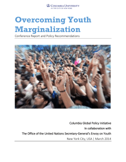 Overcoming Youth Marginalization