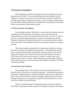 Economic Assumptions - Actuarial Considerations in Insurance