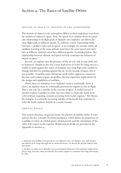 Section 4: The Basics of Satellite Orbits