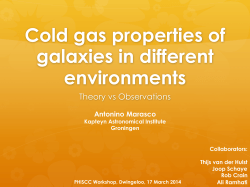 Cold gas properties of galaxies in different environments