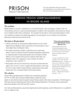 ending prison gerrymandering in rhode island