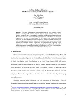 1 Defying the Law of Gravity: The Political Economy of
