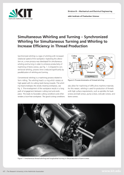 Simultaneous Whirling and Turning &ndash; Synchronized Whirling for
