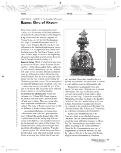 Ezana: King of Aksum - The Rise of Ancient Aksum
