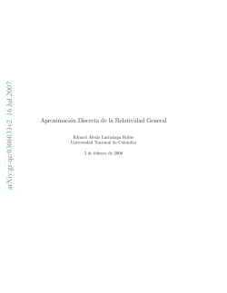 Aproximacion Discreta de la Relatividad General