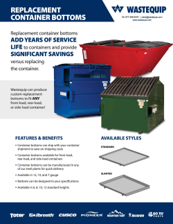 Replacement Container Bottoms Flyer