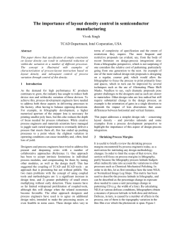 The importance of layout density control in semiconductor