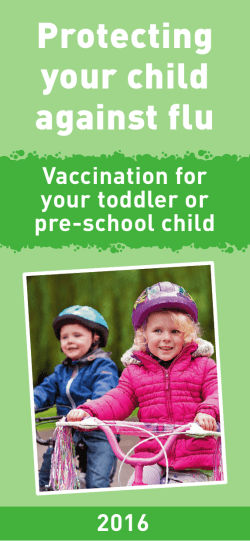 Protecting your child against flu