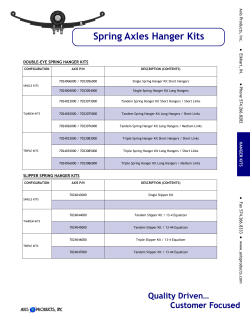 Spring Axles Hanger Kits - AL-KO