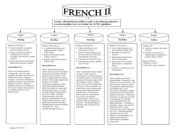 Learner will demonstrate ability to achieve the following objectives