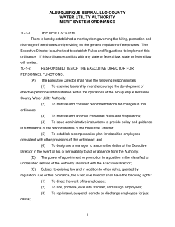 Section 10 - Merit System and Labor Management
