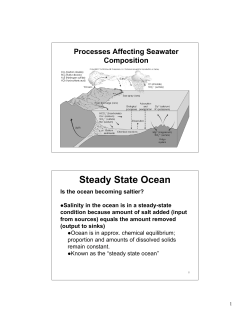 Steady State Ocean