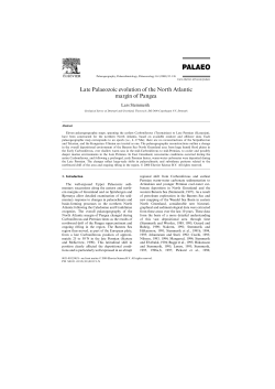 Late Palaeozoic evolution of the North Atlantic margin of Pangea