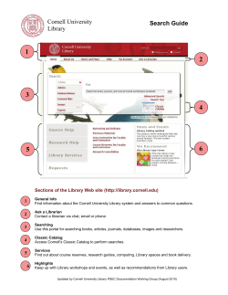 Search Guide Cornell University Library