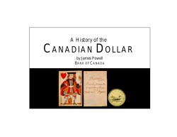 A History of the Canadian Dollar