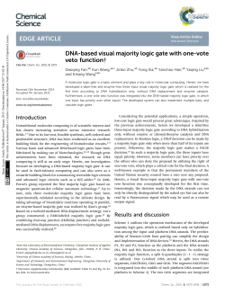 DNA-based visual majority logic gate with one