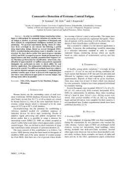Consecutive Detection of Extreme Central Fatigue
