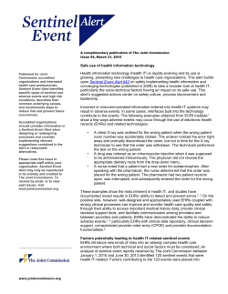 Safe use of health information technology