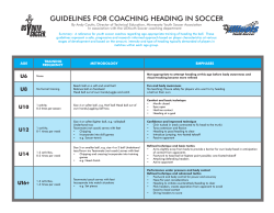 guidelines for coaching heading in soccer