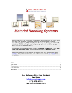 Material Handling System: Cloth Unwinding Truck