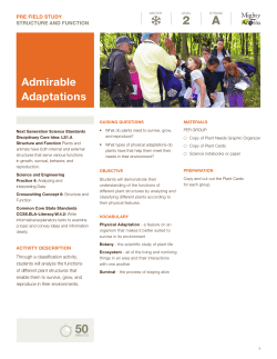 Sample Lesson (Admirable Adaptations)
