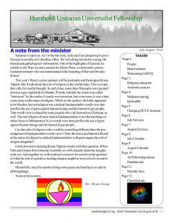 People - Humboldt Unitarian Universalist Fellowship