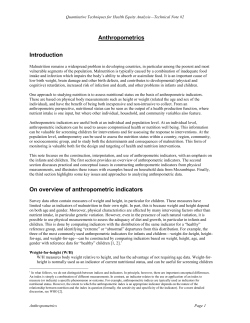 Anthropometrics - World Bank Group