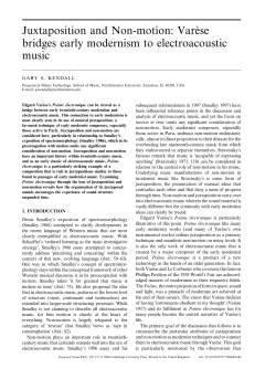 Juxtaposition and Non-motion