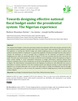 Towards designing effective national fiscal budget under the