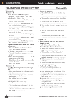 Activity Worksheets and Answer Sheets