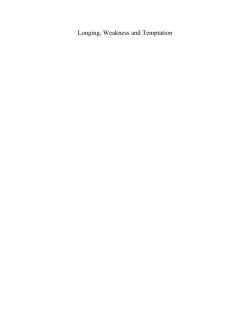 Longing, Weakness and Temptation