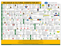 Multifaith Calendar 2017 - Spiritual Health Victoria