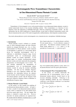 Electromagnetic-Wave Transmittance Characteristics in One