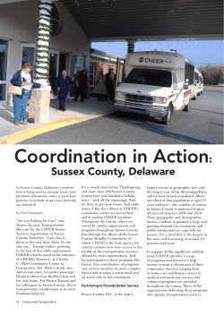 Coordination in Action: Sussex County, Delaware