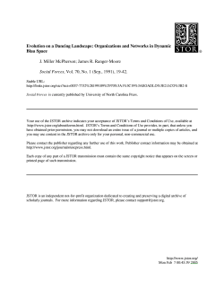 Evolution on a Dancing Landscape: Organizations and Networks in