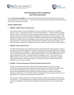 2003 Southwest Business Plan Competition