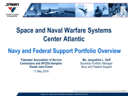 Navy and Federal Support Portfolio Overview