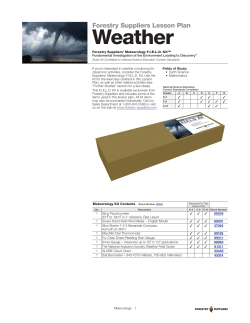 Predicting the Weather Lesson Plans