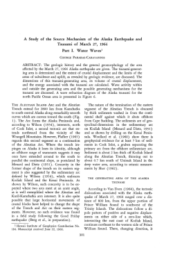 Source Mechanism of the Alaska Earthquake and Tsunami of March
