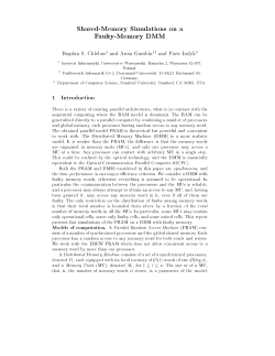 Shared-Memory Simulations on a Faulty