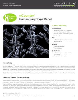 nCounter&reg; Human Karyotype Panel