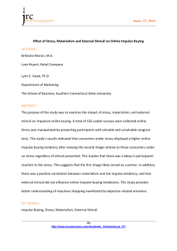 Issue - Journal of Research for Consumers