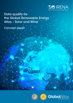 Data Quality for the Global Atlas: Solar and Wind (Concept