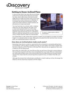 Getting to Know: Inclined Plane