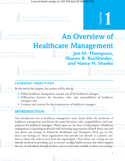 An Overview of Healthcare Management
