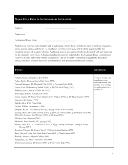 reading list - York University