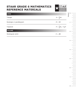 staar grade 6 mathematics reference materials