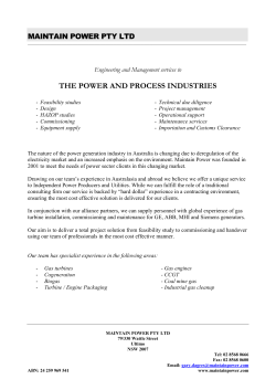 MAINTAIN POWER PTY LTD